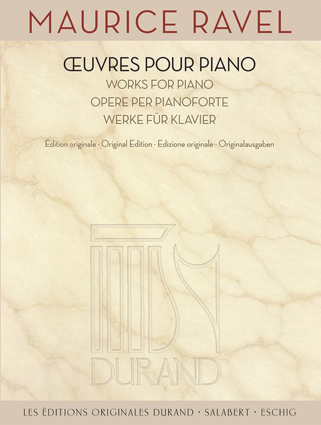 Œuvres pour piano - Édition Originale - pro klavír